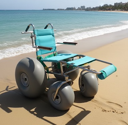 Renta de sillas de ruedas para Playa en Puerto Vallarta